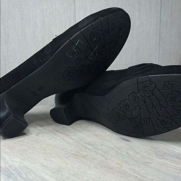 Hotter Black Loafers Sleek Slip-Ons - Picture 8 of 10